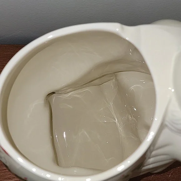 Vintage 1999 Lenox Holiday Collection Santa Skates Cookie Jar - Picture 6 of 13